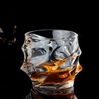 Whisky Glass Tornado Spiral Crystal Handmade Heavy Base
