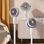 Whisper-Quiet 5-Speed Pedestal Fan (Remote & Height Adjustable)
