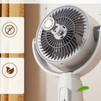 Whisper-Quiet 5-Speed Pedestal Fan (Remote & Height Adjustable)