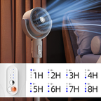 Whisper-Quiet 5-Speed Pedestal Fan (Remote & Height Adjustable)