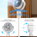 Whisper-Quiet 5-Speed Pedestal Fan (Remote & Height Adjustable)