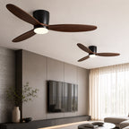 Whisper-Quiet 6-Speed DC LED Ceiling Fan (Flush Mount)