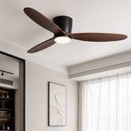 Whisper-Quiet 6-Speed DC LED Ceiling Fan (Flush Mount)