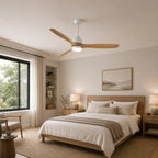 Whisper-Quiet DC Dimmable LED Ceiling Fan Light (52-Inch)