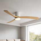 Whisper-Quiet DC Motor Flush Mount Ceiling Fan (2400 Lumens LED)