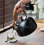 Whistling Kettle Stainless Steel Foldable Heat-Resistant Handle 3L