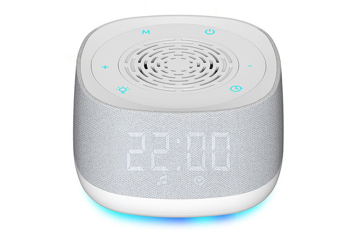 White Noise Machine USB Rechargeable Alarm Clock