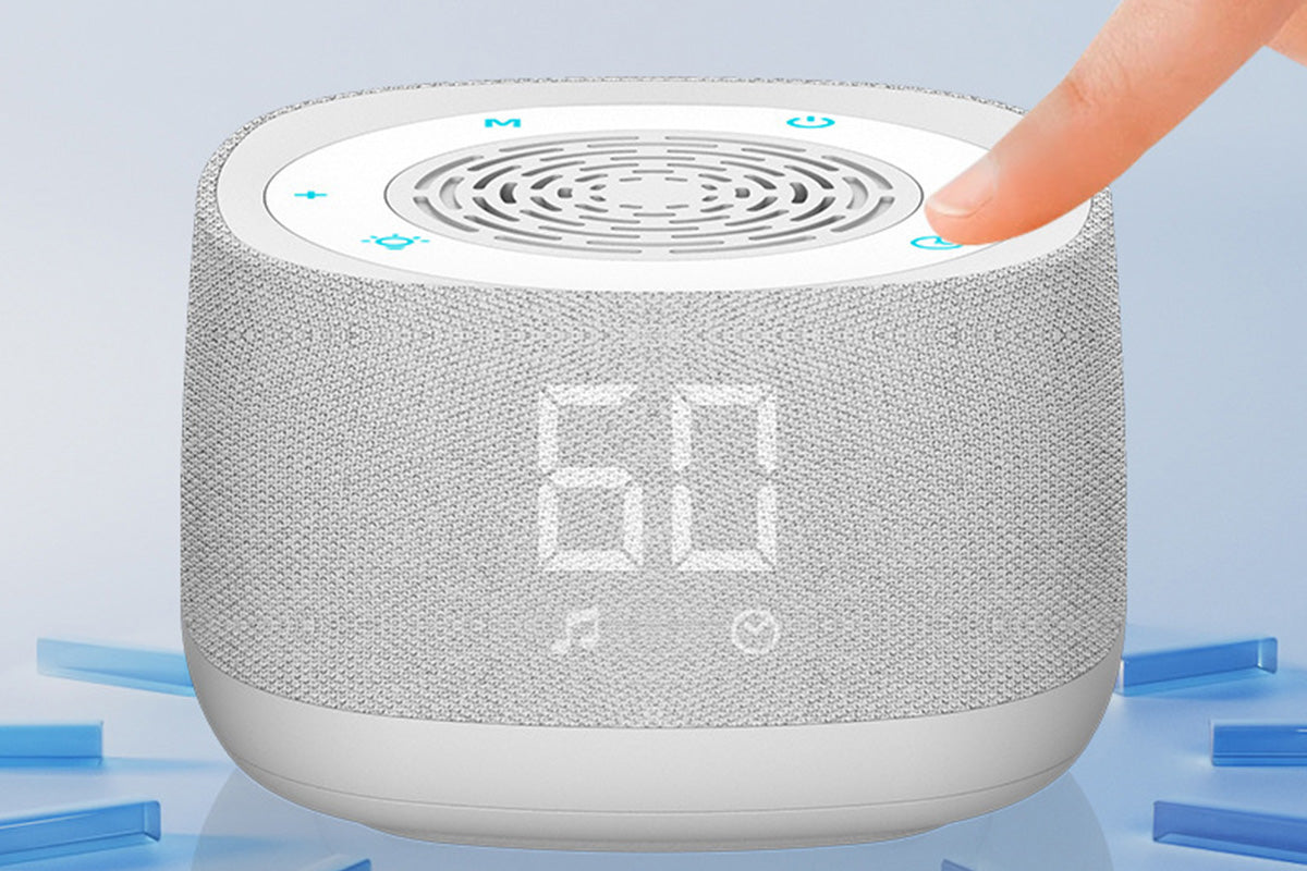 White Noise Machine USB Rechargeable Alarm Clock