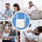 Wi-Fi Range Extender Dual Antennas 3,229 Sq Ft Coverage