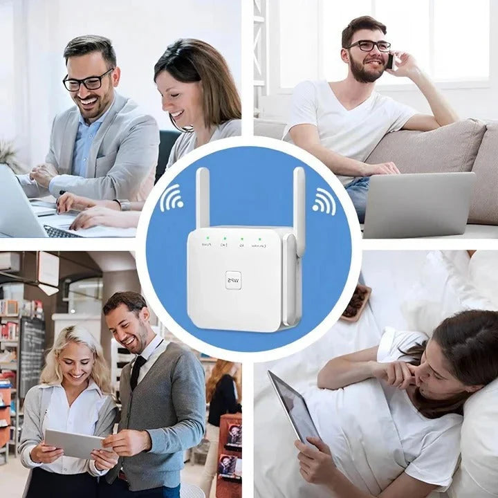 Wi-Fi Range Extender Dual Antennas 3,229 Sq Ft Coverage