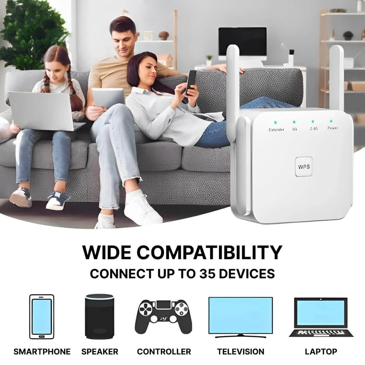 WiFi Extender 300 Mbps Repeater & Access Point