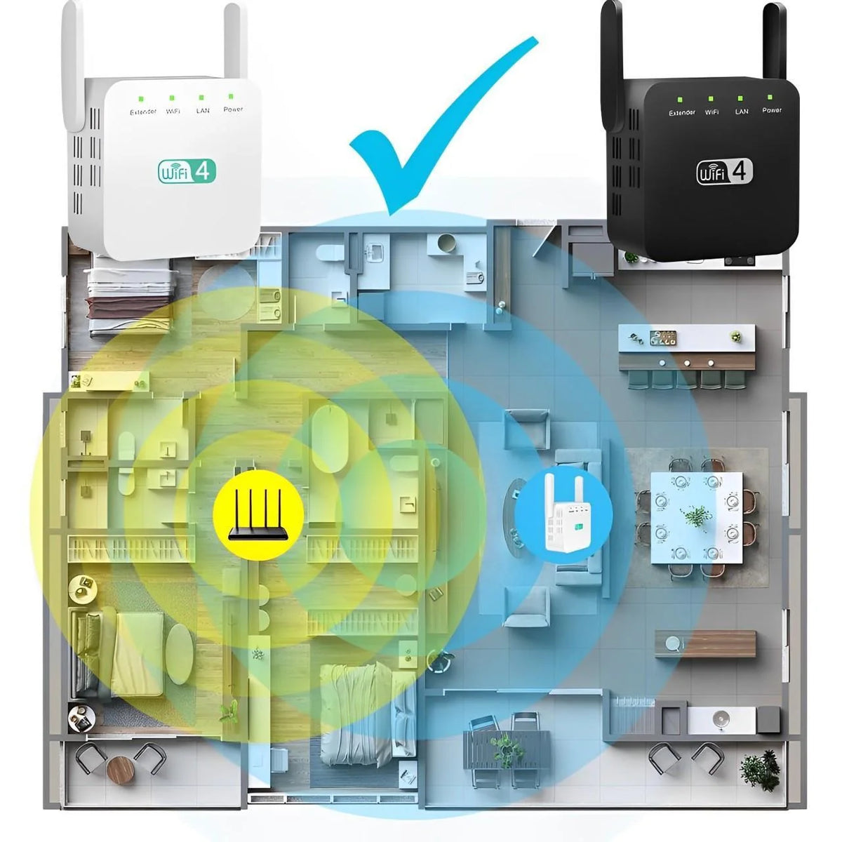 WiFi Extender 300 Mbps Repeater & Access Point