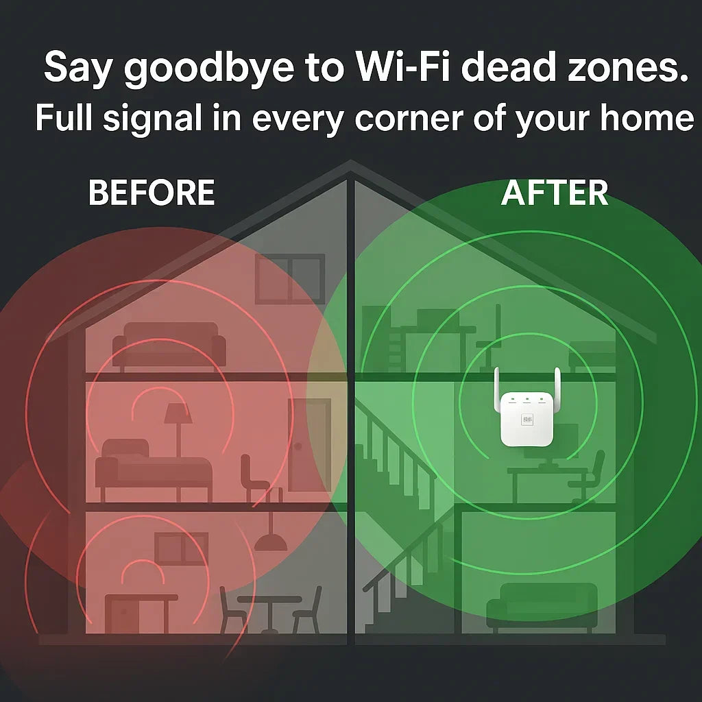 WiFi Extender Dual-Band Up to 1200 Mbps