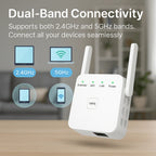 WiFi Extender Dual-Band Up to 1200 Mbps