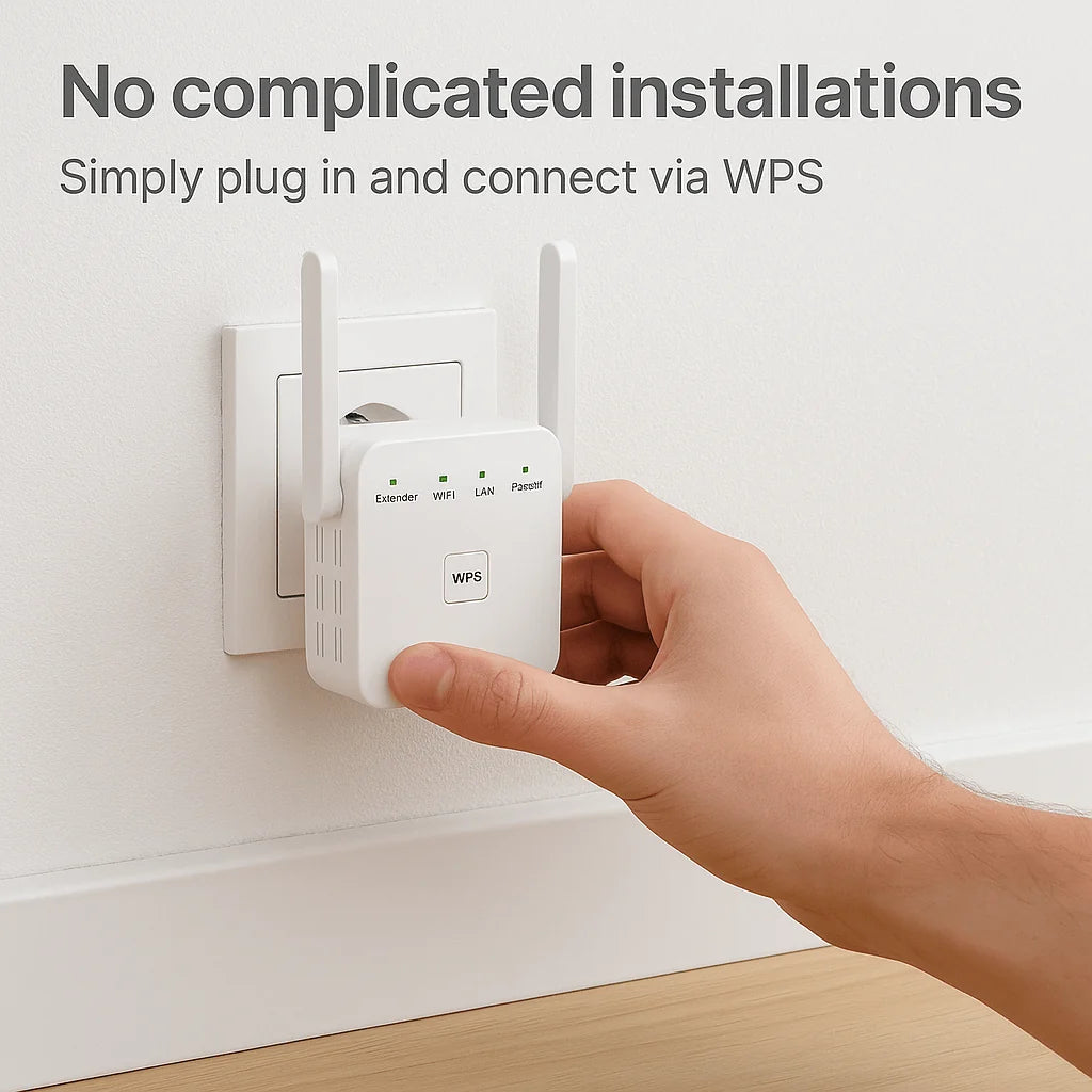 WiFi Range Extender Dual-Band Whole-Home Coverage