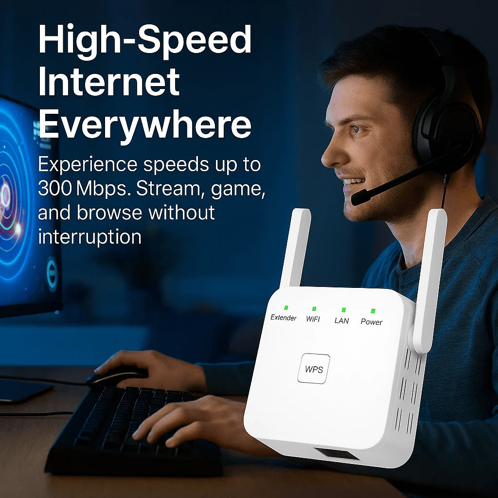 WiFi Range Extender Dual-Band Whole-Home Coverage