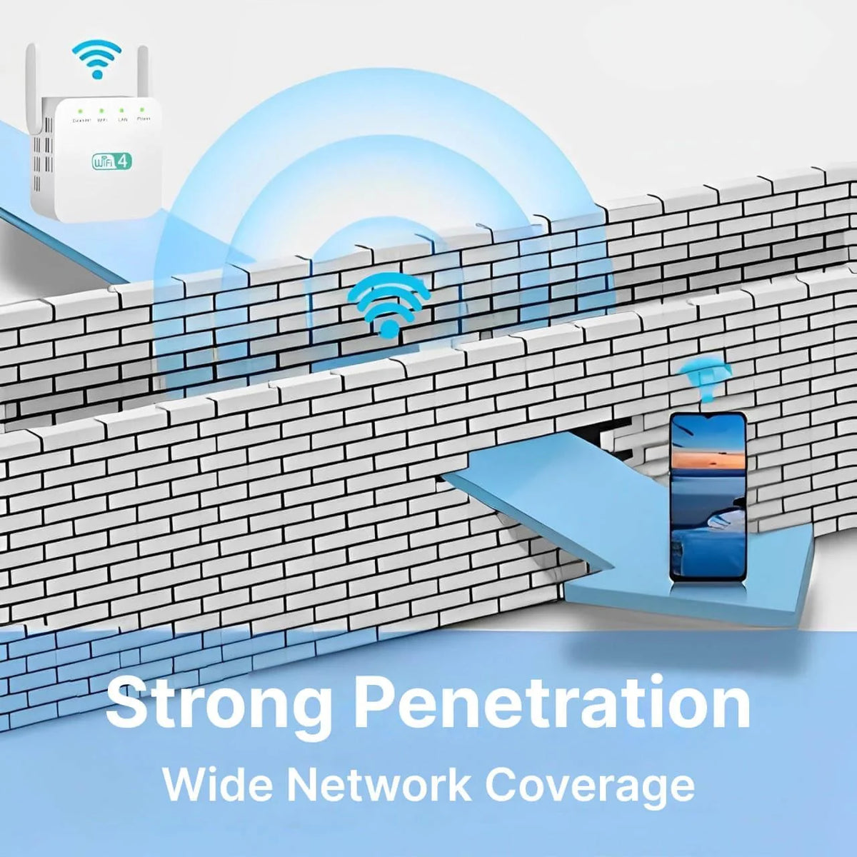 WiFi Range Extender Long-Range Dual-Band & Gigabit LAN