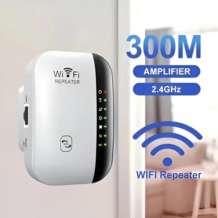 WiFi Range Extender Plug-In 2.4GHz Up To 300 Mbps