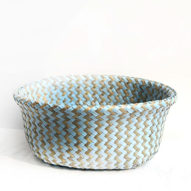 Wicker Storage Basket Handwoven Foldable Space-Saving