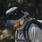 Wide Brim Sun Hat Foldable Breathable Adjustable Chin Strap