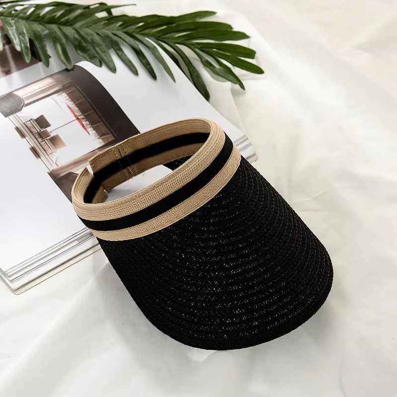 Wide Brim Sun Hat Straw UV Protection & Adjustable Fit