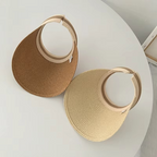 Wide Brim Sun Hat Straw UV Protection & Adjustable Fit