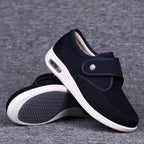 Wide Comfort Shoes Breathable Leather & Textile