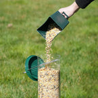 Wild Bird Feeder Weight-Activated Spinning Perch Four Feeding Ports