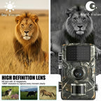 Wildlife Camera 12MP No-Glow Night Vision Weatherproof