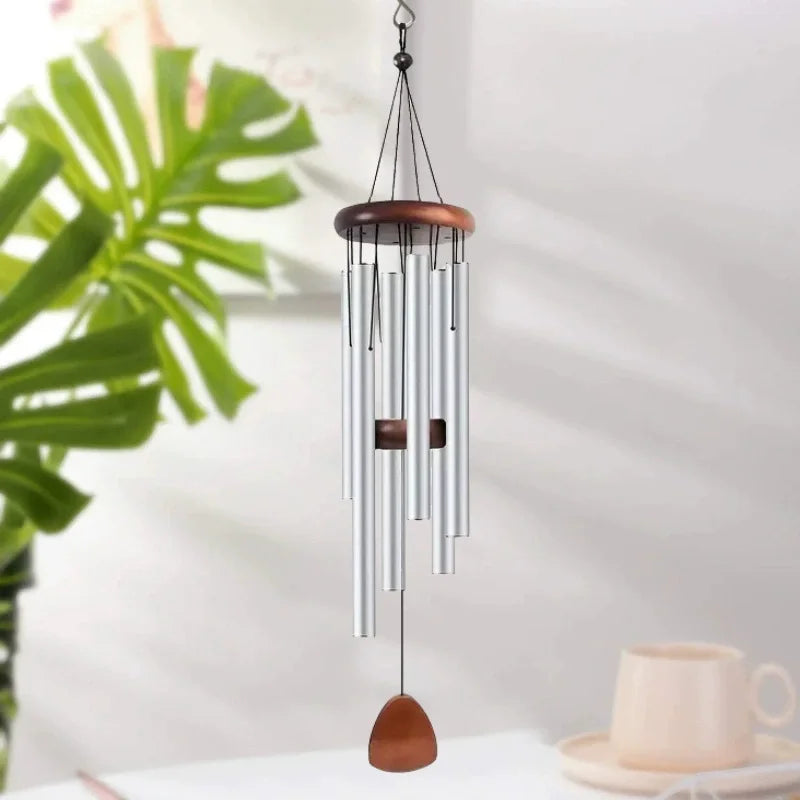 Wind Chime Aluminum Tubes Weather-Resistant Soothing Melodies