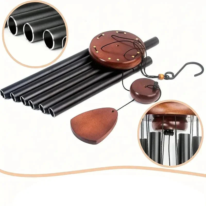 Wind Chime Aluminum Tubes Weather-Resistant Soothing Melodies
