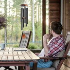Wind Chime Aluminum Tubes Weather-Resistant Soothing Melodies