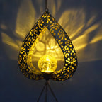 Wind Chime Heart-Shaped Solar-Powered Warm LED