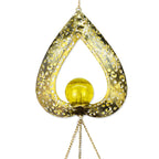Wind Chime Heart-Shaped Solar-Powered Warm LED