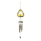 Wind Chime Heart-Shaped Solar-Powered Warm LED