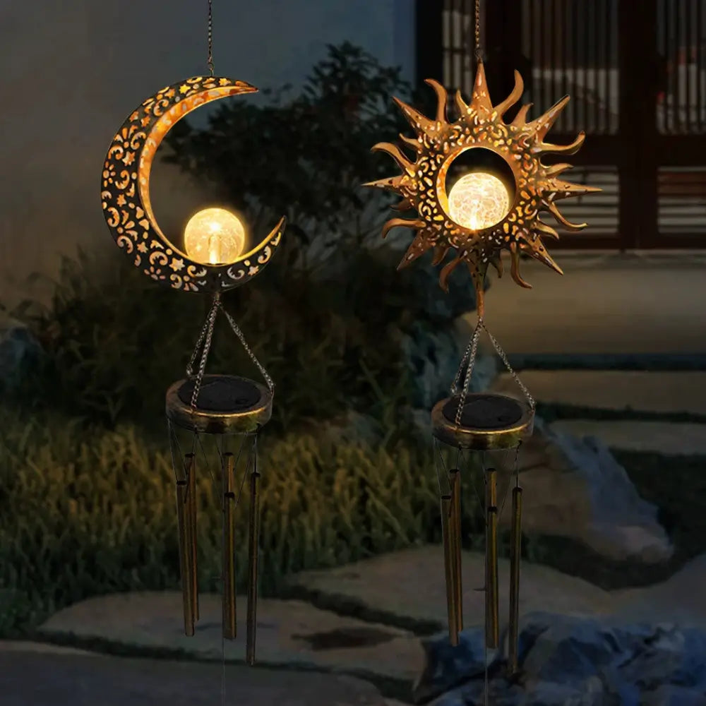 Wind Chime Solar Powered Dusk Sensor