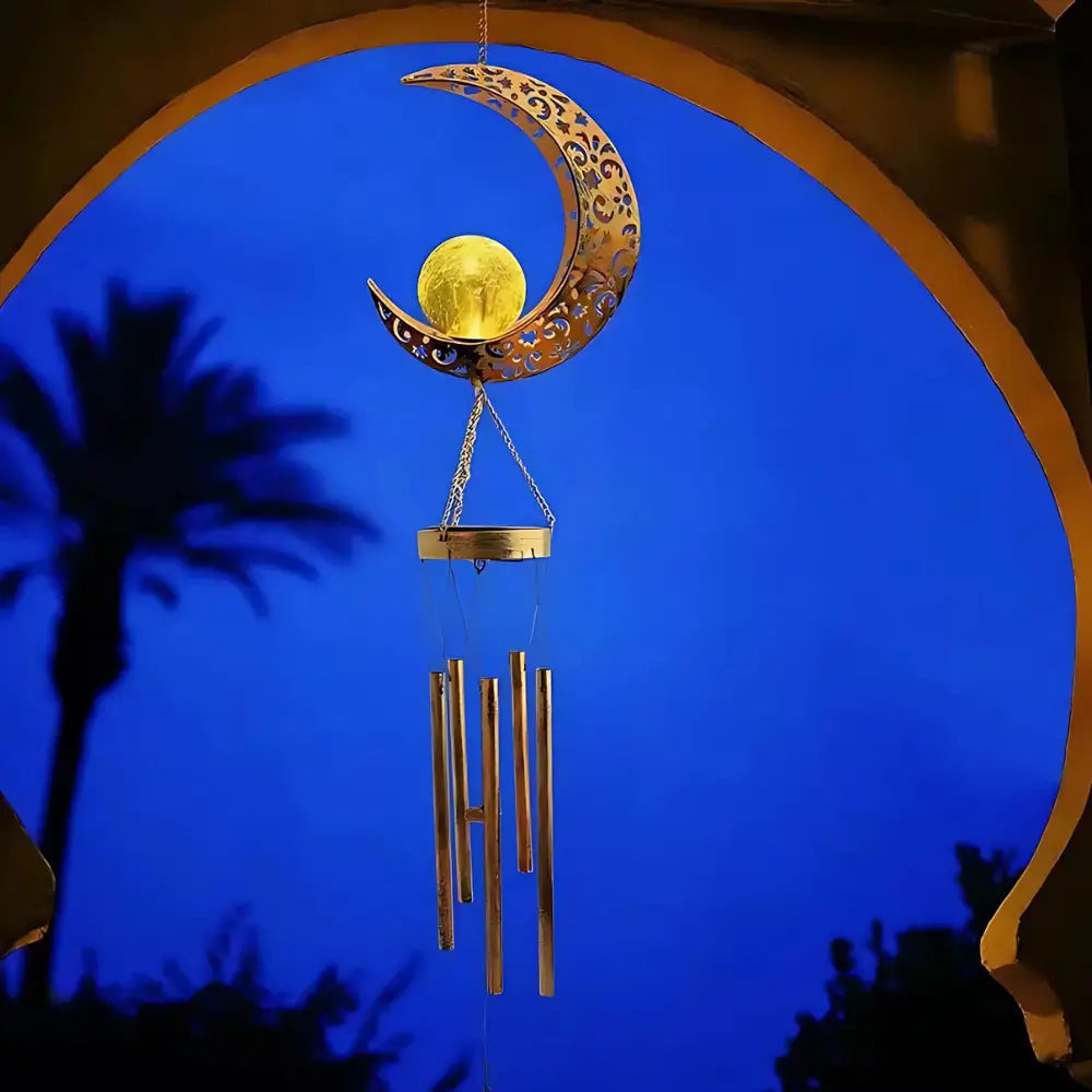 Wind Chime Solar Powered Dusk Sensor