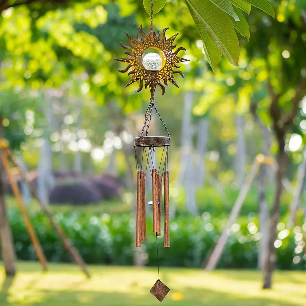 Wind Chime Solar Powered Dusk Sensor