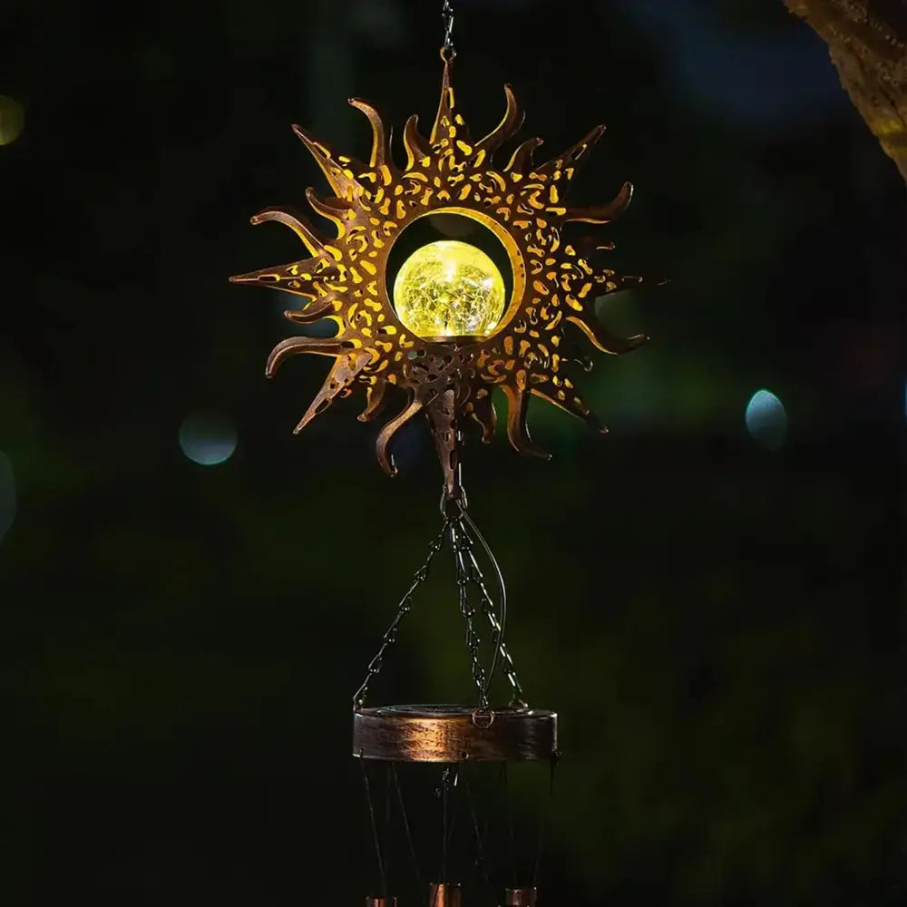 Wind Chime Solar Powered Dusk Sensor