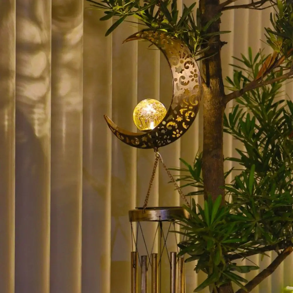 Wind Chime Solar Powered Dusk Sensor