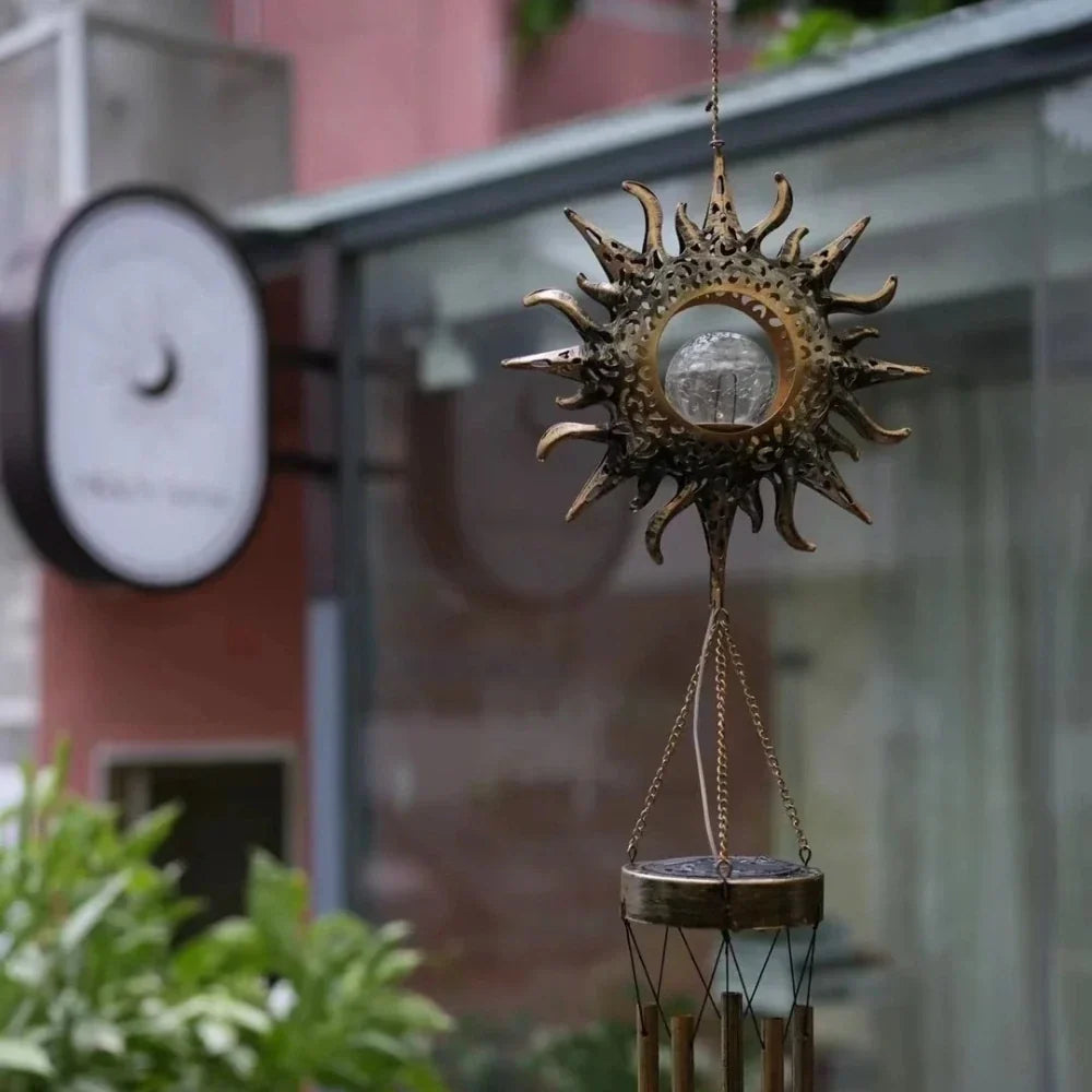 Wind Chime Solar Powered Dusk Sensor