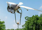 Wind Spinner Bird-Shaped Moving Wings Weather-Resistant Metal