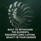 Wind Spinner Round Metal Multi-Blade Telescopic Pole