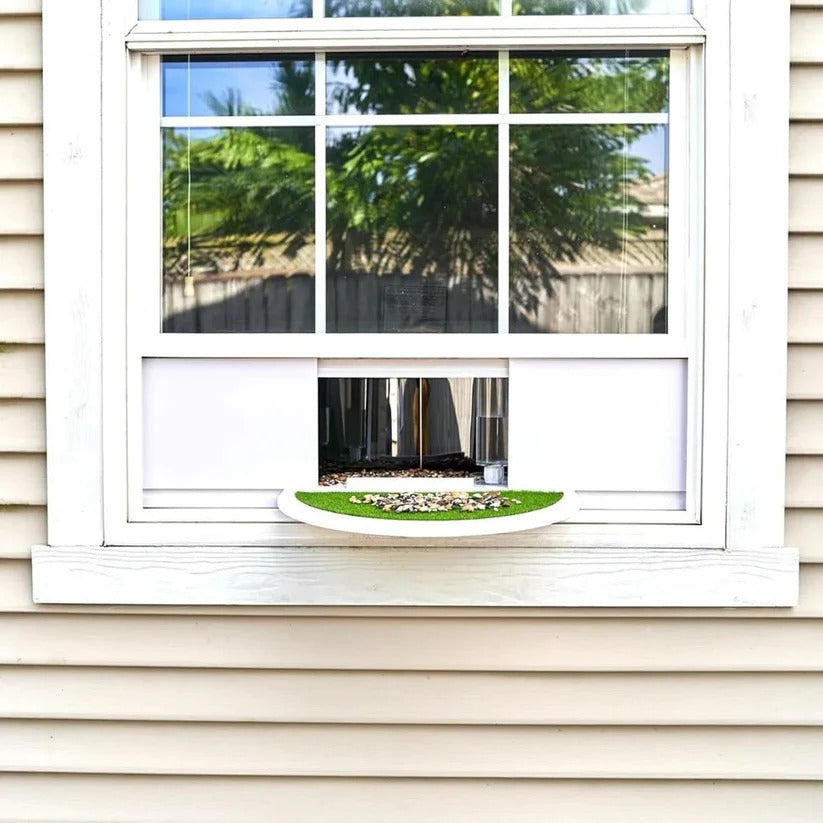 Window Bird Feeder Clear Non-Reflective Tool-Free Setup
