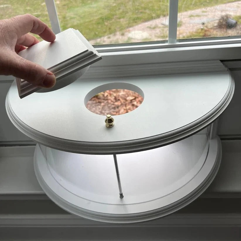 Window Bird Feeder Clear Non-Reflective Tool-Free Setup