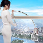 Window Cleaner Magnetic Double-Sided Microfiber Pads Extendable Handle