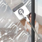 Window Cleaner Magnetic Double-Sided Microfiber Pads Extendable Handle