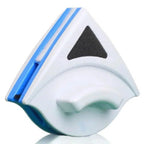 Window Cleaner Magnetic Double-Sided Rubber Squeegee & Cotton Pads