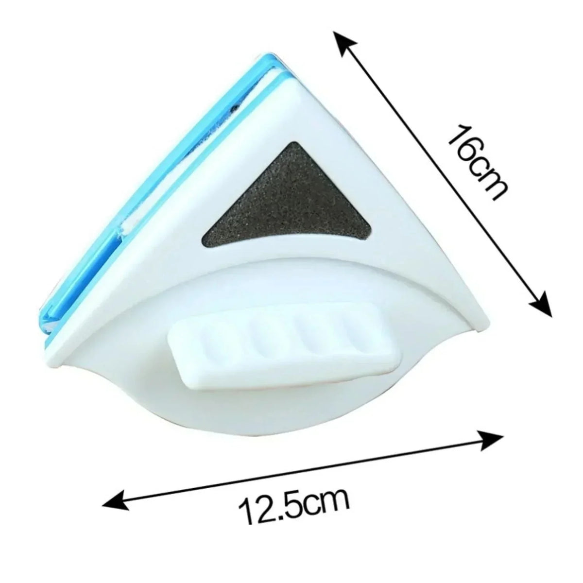 Window Cleaner Magnetic Double-Sided Rubber Squeegee & Cotton Pads