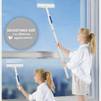 Window Cleaner Telescopic Handle Rotatable Head & Built-In Spray